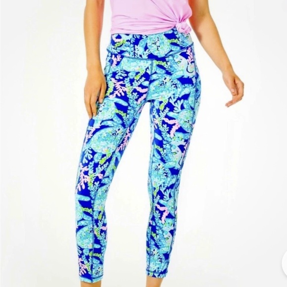 Lilly Pulitzer Weekender Legging L Turtle Villa Corsica...